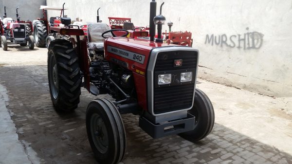 Aerial view of the Massey Ferguson Tractor MF-240, a 50hp 2WD full tractor.