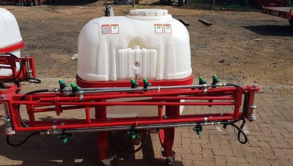 Rear view of the Murshid Farm Industries Implement Boom Sprayer.