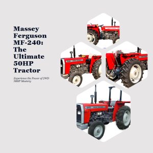 A powerful 2WD 50HP Massey Ferguson MF-240 tractor from Murshid Farm, showcasing agricultural mastery