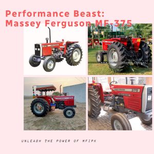 Massey Ferguson MF-375 tractor, embodying exceptional performance and power in agriculture