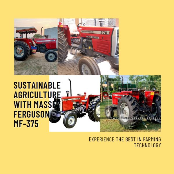 Massey Ferguson MF-375 tractor, promoting sustainable agriculture practices for a greener future
