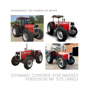 Massey Ferguson MF 375 (4WD) tractor in a field, ready for agricultural work.