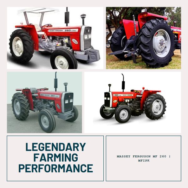 A Massey Ferguson MF 260 tractor in action, showcasing its legendary farming performance