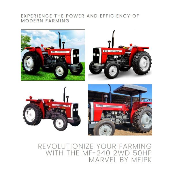 Experience farming reimagined with the MF-240 2WD 50HP Marvel by MFIPK, a revolutionary tractor for modern agriculture
