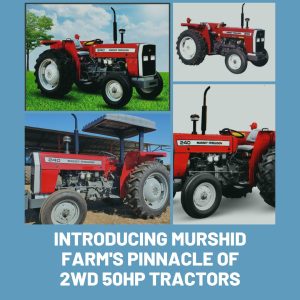 MF-240 tractor from Murshid Farm, a powerful 2WD 50HP agricultural workhorse
