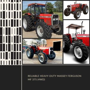 Massey Ferguson MF 375 (4WD) tractor, a reliable heavy-duty workhorse for versatile agricultural tasks. #MFIPK