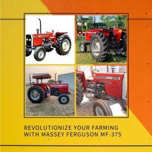 Massey Ferguson MF-375 tractor, symbolizing a revolution in modern farming practices