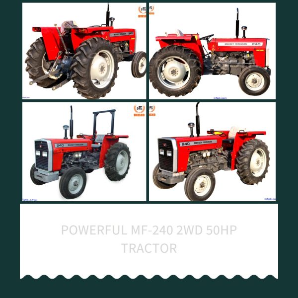 A powerful and reliable MF-240 2WD 50HP Tractor from Murshid Farm, showcasing trust and performance in agriculture