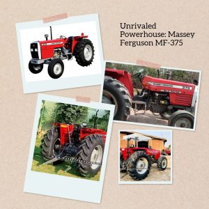 The MASSEY FERGUSON MF-375, an unrivaled powerhouse by MFIPK, showcasing its formidable strength in agriculture