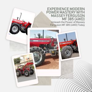 A Massey Ferguson MF 385 (4WD) tractor, a symbol of modern power mastery, proudly displayed in the MFIPK lineup.