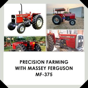 Massey Ferguson MF-375 tractor, showcasing precision farming capabilities for optimal crop management
