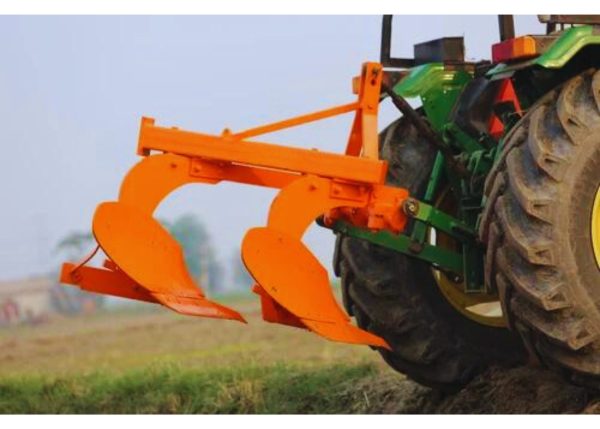 A close-up view of Murshid Farm Industries Implement Mould Board Plough with 2 Blades.