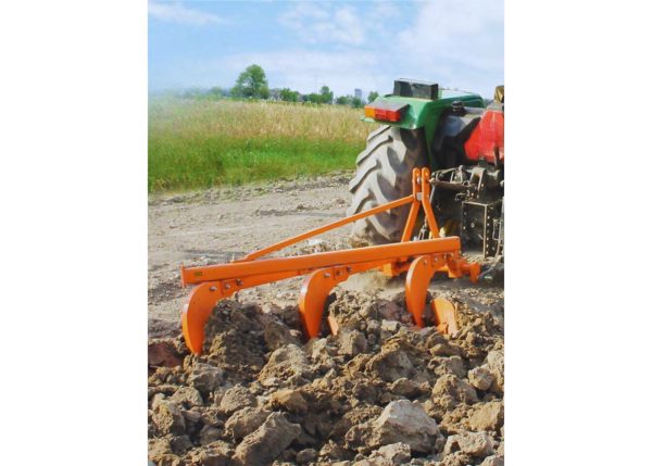 A close-up view of Murshid Farm Industries Implement Mould Board Plough with 3 blades.