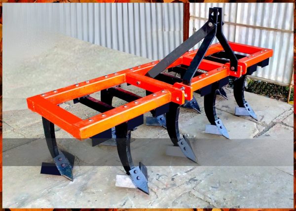 Close-up of Murshid Farm Industries Implement Tine Tiller with 9 Tines, designed for efficient soil cultivation.
