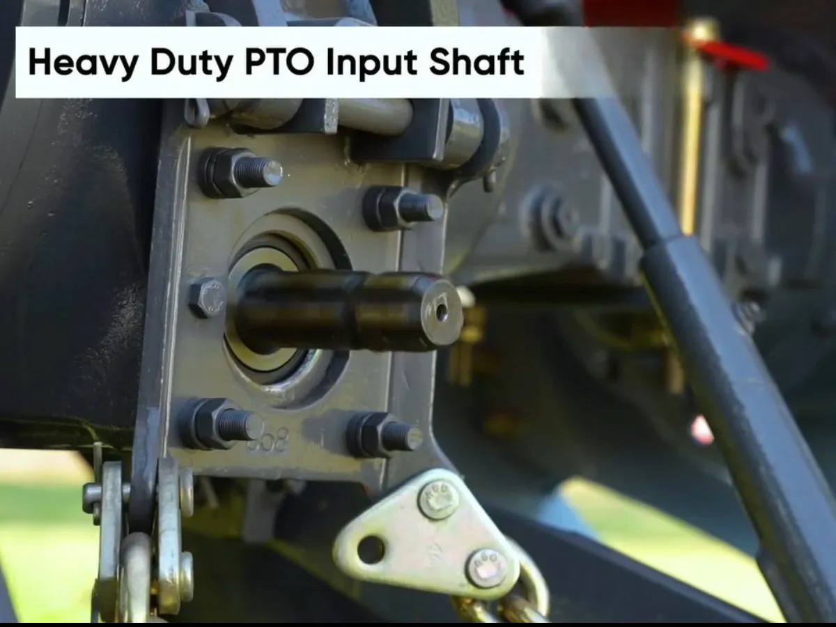 Close-up view of heavy duty PTO input shaft on Millat Massey Ferguson MF 260 Deluxe 2WD 60HP tractor