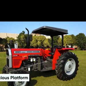 Spacious operator platform of Millat Massey Ferguson MF 260 Deluxe 2WD 60HP tractor