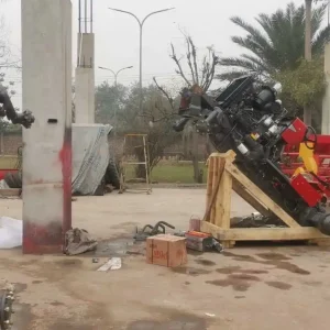 Used Massey Ferguson 375 tractor optimized for low maintenance and durability, with quick response steering system