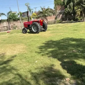 MF 375 2WD tractor ideal for deep soil ploughing and tillage, compatible with disc plough and harrow