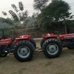 Massey Ferguson 375 weight with heavy-duty 75 horsepower engine, compact yet high-performance tractor