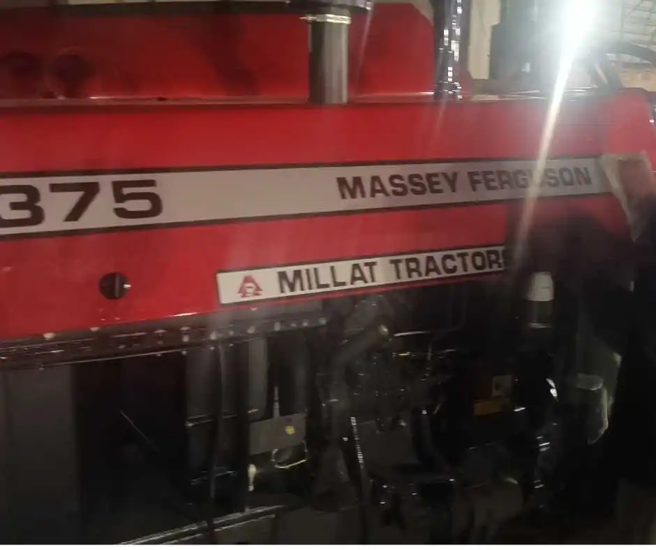 Massey Ferguson 375 cultivation featuring powerful 2WD rear axle, ensures consistent productivity in all seasons - Image 2