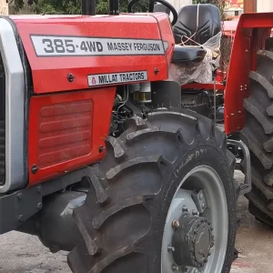 Robust Massey Ferguson tractor MF 385 4WD 85 HP with Front Weights and Drawbar for Nigerian Farms