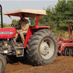 Massey Ferguson 375 vs Ford tractor equipped with fuel-efficient diesel motor, offering excellent traction in tough terrains