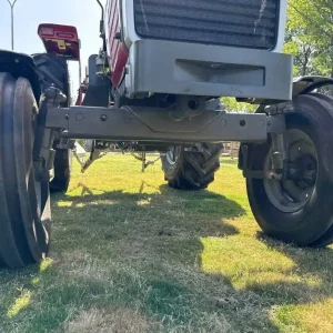 Massey Ferguson 375 agricultural tractor supporting a range of agricultural implements, designed for Nigerian and Pakistani far