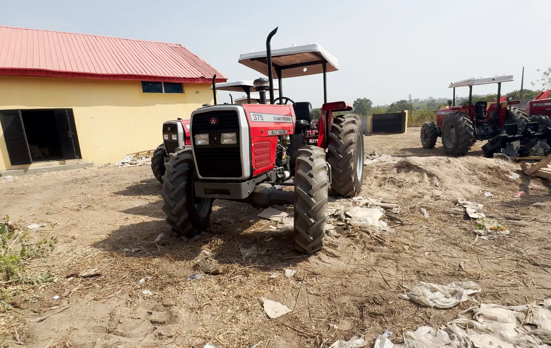 Brand New Massey Ferguson MF 375 4WD 75 HP tractor with Disc Plough Attachment for Cultivation - Image 3