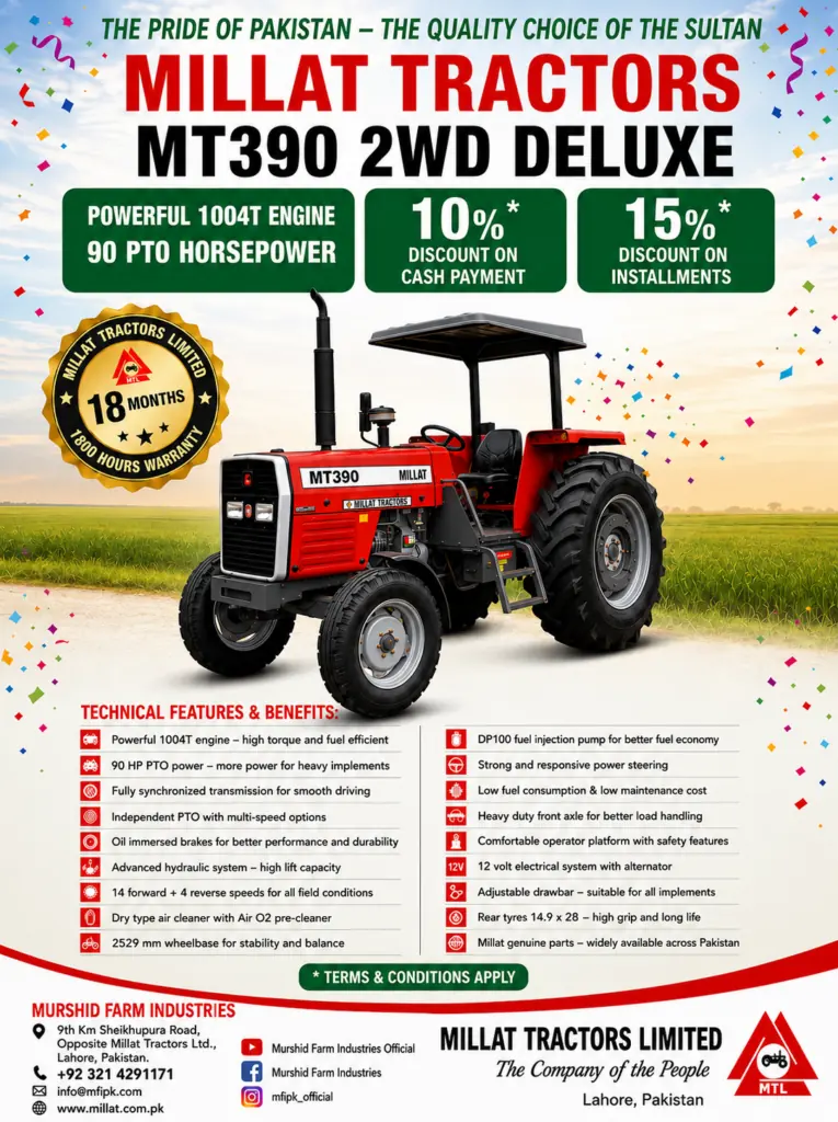 Millat Massey Ferguson MT 390 2WD Deluxe